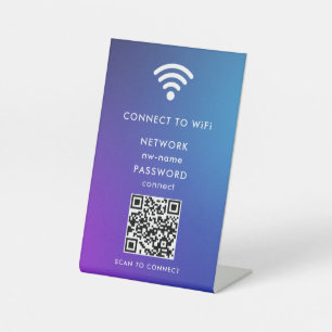 QR-Code des WiFi-Netzwerks scannen, um das Interne Sockelschild