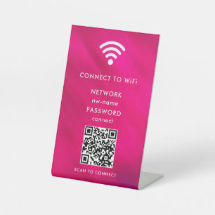 QR-Code des WiFi-Netzwerks scannen, um das Interne Sockelschild