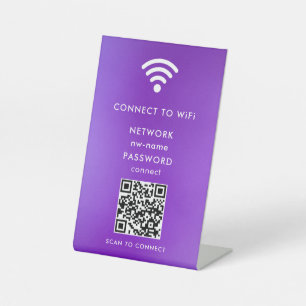 QR-Code des WiFi-Netzwerks scannen, um das Interne Sockelschild