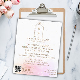 QR-Code des Yoga Instructors Flyer
