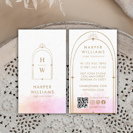 QR-Code des Yoga Instructors Visitenkarte