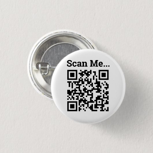 QR-Code-Design Button (Vorne & Hinten)