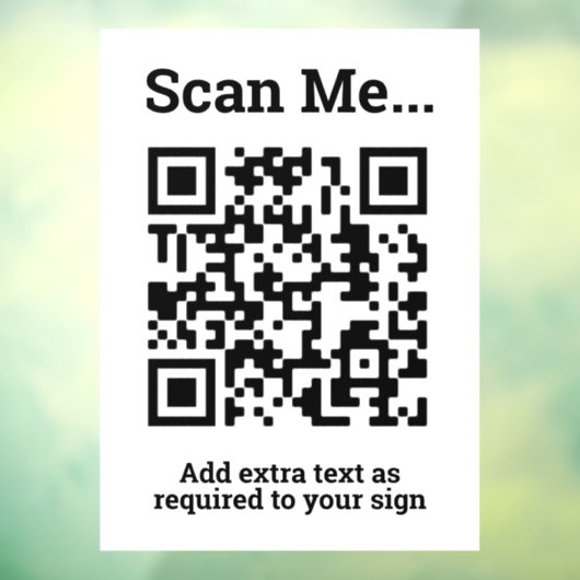 QR-Code-Design Fensteraufkleber (Blatt 3)