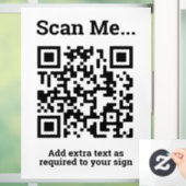 QR-Code-Design Fensteraufkleber (Zuhause)