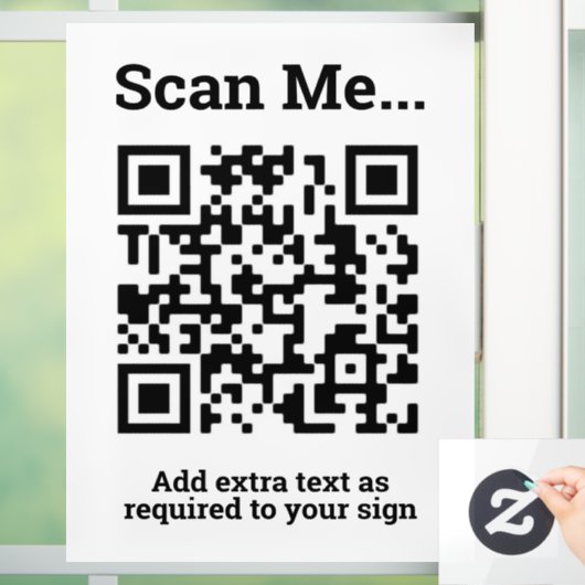 QR-Code-Design Fensteraufkleber (Zuhause)