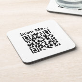 QR-Code-Design Getränkeuntersetzer (Linke Seite)