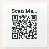 QR-Code-Design Glasuntersetzer (Vorderseite)