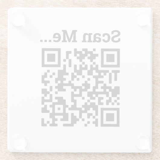 QR-Code-Design Glasuntersetzer (Rückseite)