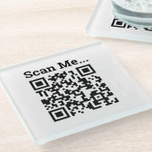QR-Code-Design Glasuntersetzer