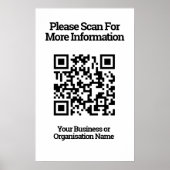 QR Code Design information Poster (Vorne)