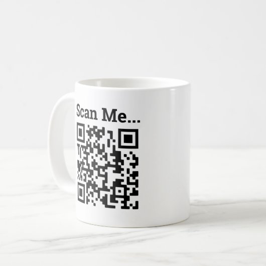 QR-Code-Design Kaffeetasse (Vorderseite Links)