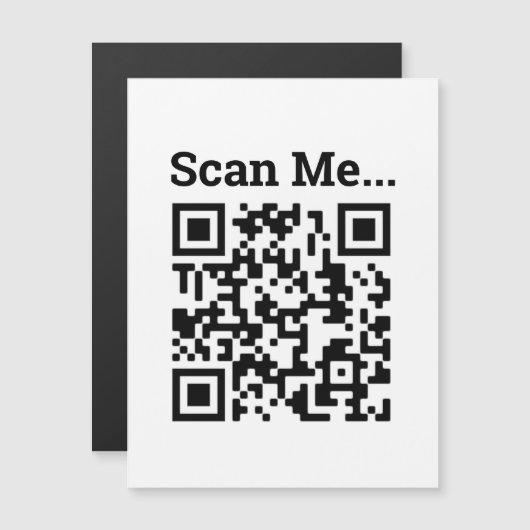 QR Code Design Magnetkarte (Vorne/Hinten)