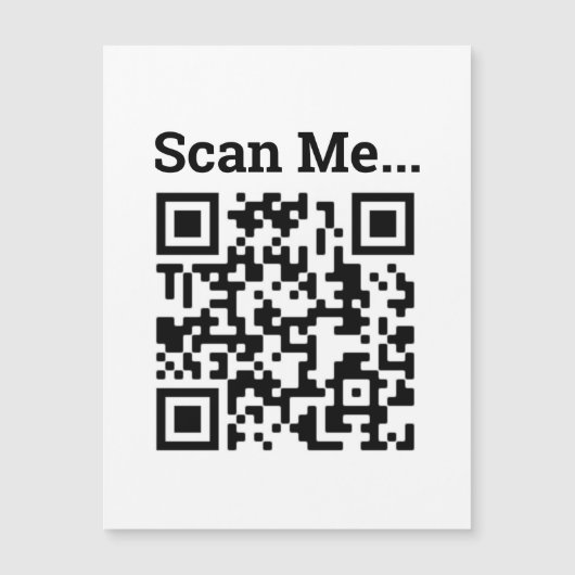 QR Code Design Magnetkarte (Vorderseite)