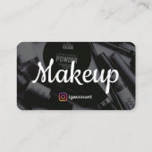 QR Code Design Makeup Artist Visitenkarte (Rückseite)