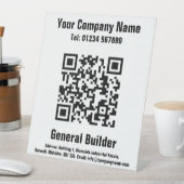 QR-Code-Design-Pedestzeichen für General Builder Sockelschild (In Situ)