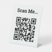 QR Code Design Pedestzeichen Sockelschild (Vorderseite)