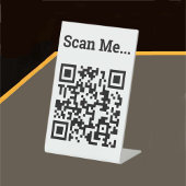 QR Code Design Pedestzeichen Sockelschild