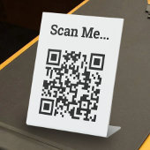 QR Code Design Pedestzeichen Sockelschild