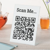 QR Code Design Pedestzeichen Sockelschild (In Situ)