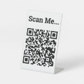 QR Code Design Pedestzeichen Sockelschild (Vorderseite)