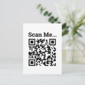 QR-Code-Design Postkarte (Stehend Vorderseite)
