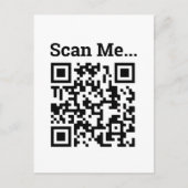 QR-Code-Design Postkarte (Vorderseite)