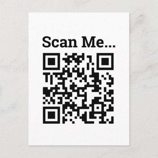 QR-Code-Design Postkarte (Vorderseite)
