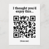 QR Code Design Postkarte (Vorderseite)