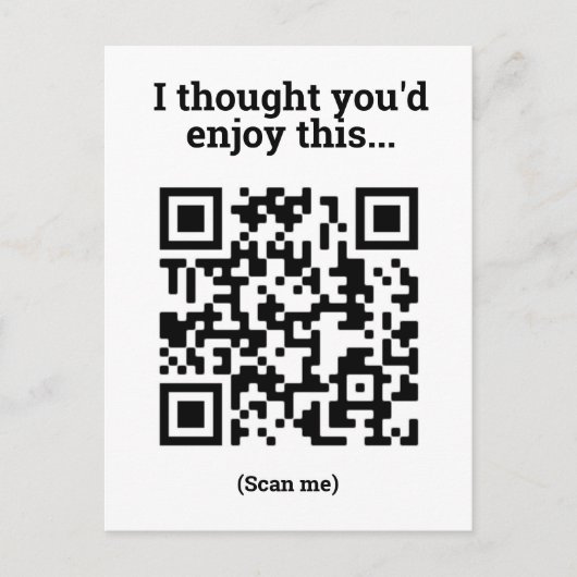 QR Code Design Postkarte (Vorderseite)