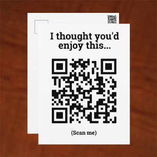QR Code Design Postkarte