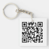 QR-Code-Design-Schlüsselanhänger Schlüsselanhänger (Vorderseite)