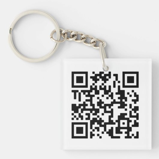 QR-Code-Design-Schlüsselanhänger Schlüsselanhänger (Vorderseite)