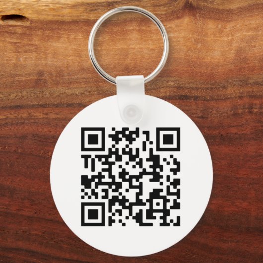 QR-Code-Design-Schlüsselanhänger Schlüsselanhänger (Rückseite)