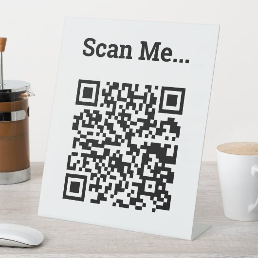 QR-Code-Design Sockelschild (In Situ)