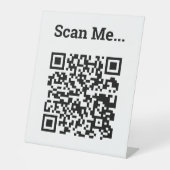 QR-Code-Design Sockelschild (Vorderseite)