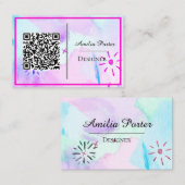 QR Code Designer Script Business Card Visitenkarte (Vorne/Hinten)