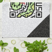 QR Code die Schlange Geschirrtuch (Gefaltet)
