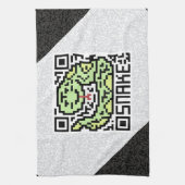 QR Code die Schlange Geschirrtuch (Vertikal)