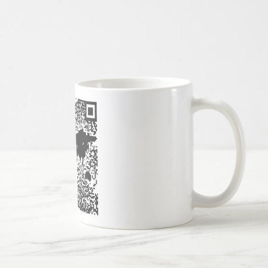 QR Code - die Welt Kaffeetasse (Rechts)