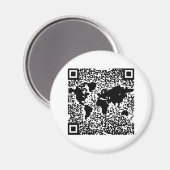 QR-Code - Die Welt Magnet (Vorderseite/Rückseite)