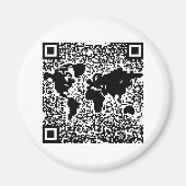 QR-Code - Die Welt Magnet (Vorne)