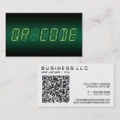 QR CODE: digitale Anzeige Visitenkarte (Vorne/Hinten)