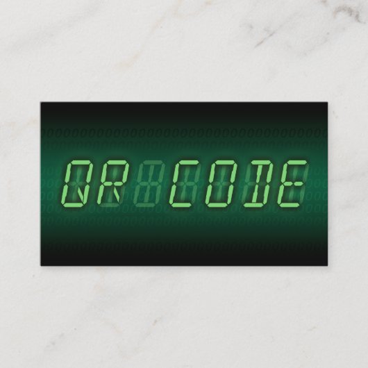 QR CODE: digitale Anzeige Visitenkarte (Vorderseite)