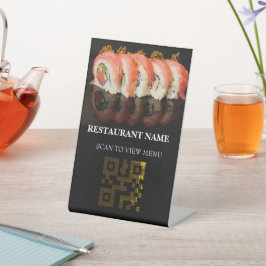 QR Code Digitales Menü für Restaurants Sockelschild