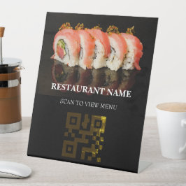QR Code Digitales Menü für Restaurants Sockelschild