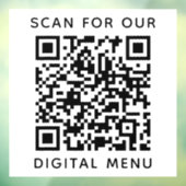 QR-Code-Digitalmenü Restaurant Café Geschäft Fensteraufkleber (Blatt 3)