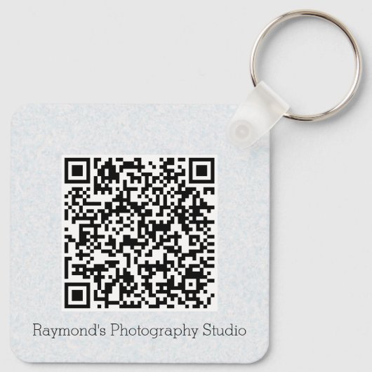 QR-Code Doppelseitiger Code für benutzerdefinierte Schlüsselanhänger (Rückseite)