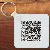 QR-Code Doppelseitiger Code für benutzerdefinierte Schlüsselanhänger (Vorderseite)