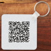 QR-Code Doppelseitiger Code für benutzerdefinierte Schlüsselanhänger (Rückseite)