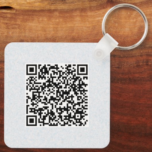 QR-Code Doppelseitiger Code für benutzerdefinierte Schlüsselanhänger (Rückseite)